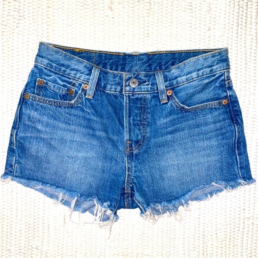 Vintage 501 Levi’s Jean shorts sz 25➿ - Picture 5 of 14
